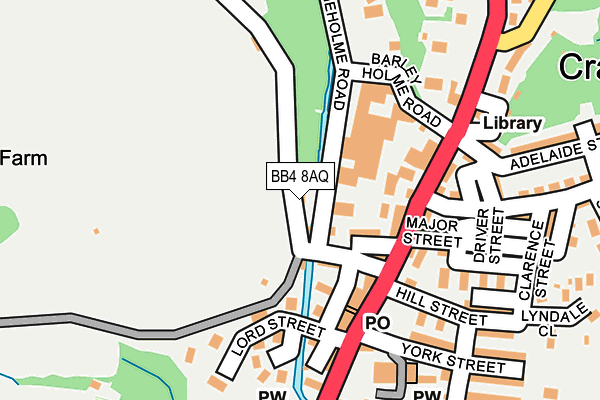 BB4 8AQ map - OS OpenMap – Local (Ordnance Survey)