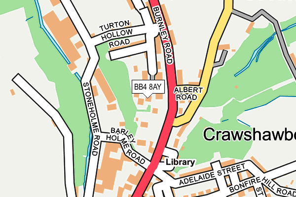 BB4 8AY map - OS OpenMap – Local (Ordnance Survey)