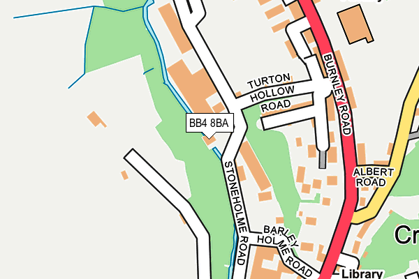 BB4 8BA map - OS OpenMap – Local (Ordnance Survey)