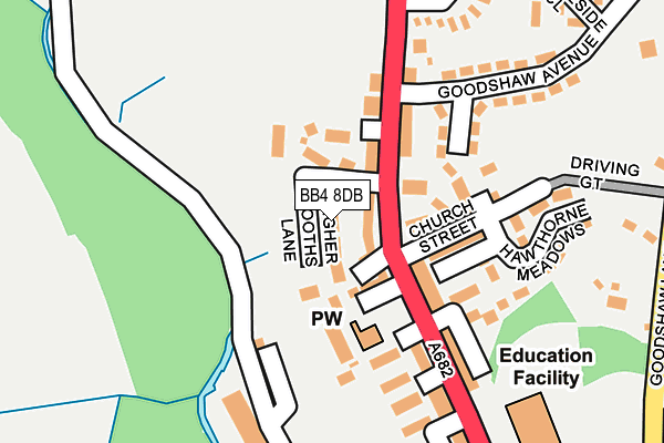 Map of KERSHAW PRINT LIMITED at local scale