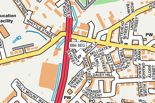 BB4 8EG map - OS OpenMap – Local (Ordnance Survey)