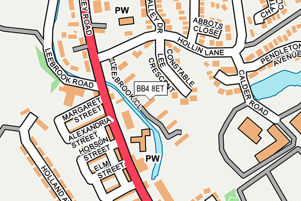 BB4 8ET map - OS OpenMap – Local (Ordnance Survey)