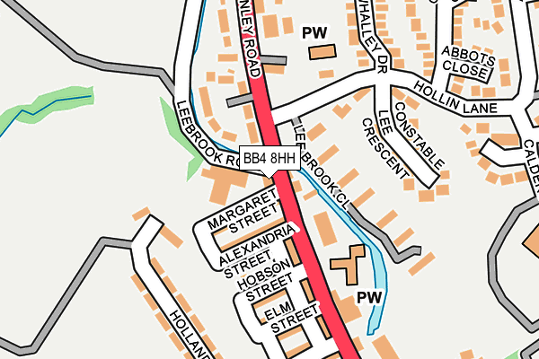 Map of ROSSENDALE HCW LTD at local scale