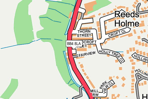 Map of RED ROCKET PROPERTIES LTD at local scale