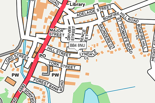 BB4 8NU map - OS OpenMap – Local (Ordnance Survey)