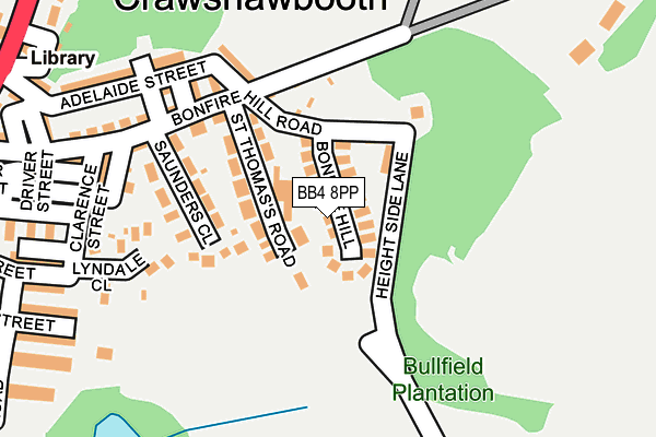 BB4 8PP map - OS OpenMap – Local (Ordnance Survey)