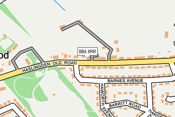 BB4 8RR map - OS OpenMap – Local (Ordnance Survey)