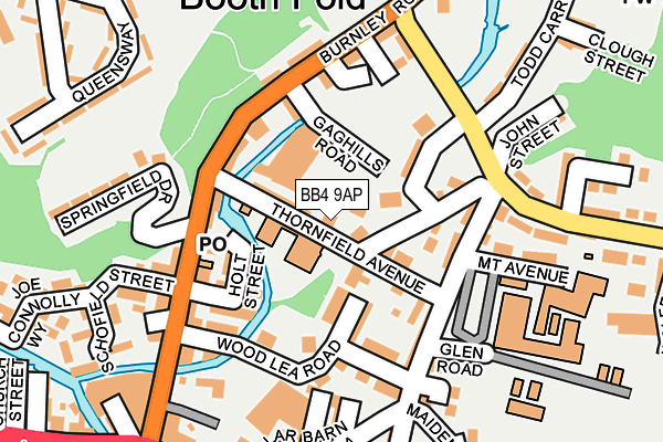 BB4 9AP map - OS OpenMap – Local (Ordnance Survey)