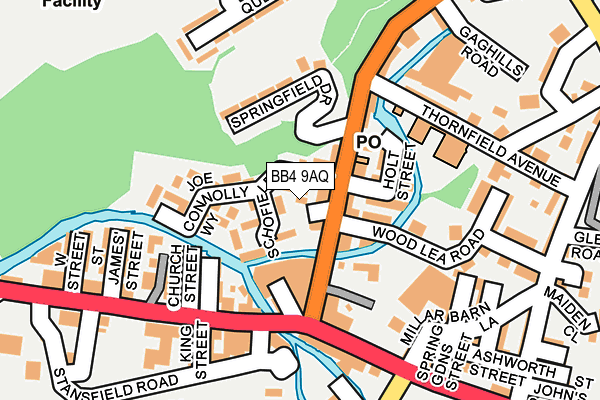 BB4 9AQ map - OS OpenMap – Local (Ordnance Survey)