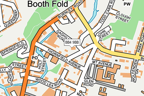BB4 9BB map - OS OpenMap – Local (Ordnance Survey)