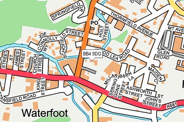 BB4 9DG map - OS OpenMap – Local (Ordnance Survey)