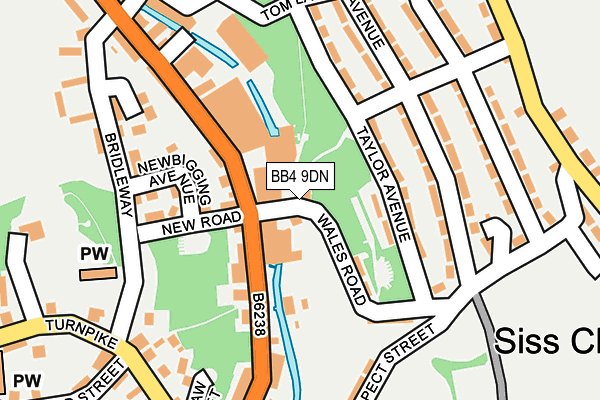 BB4 9DN map - OS OpenMap – Local (Ordnance Survey)
