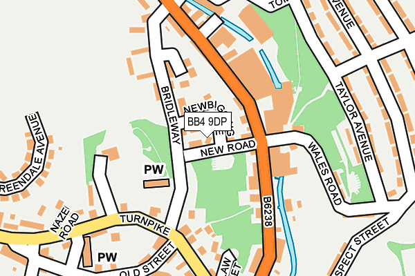 BB4 9DP map - OS OpenMap – Local (Ordnance Survey)