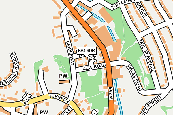 BB4 9DR map - OS OpenMap – Local (Ordnance Survey)