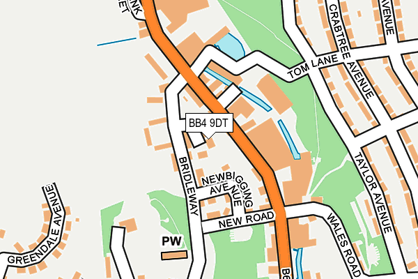 BB4 9DT map - OS OpenMap – Local (Ordnance Survey)