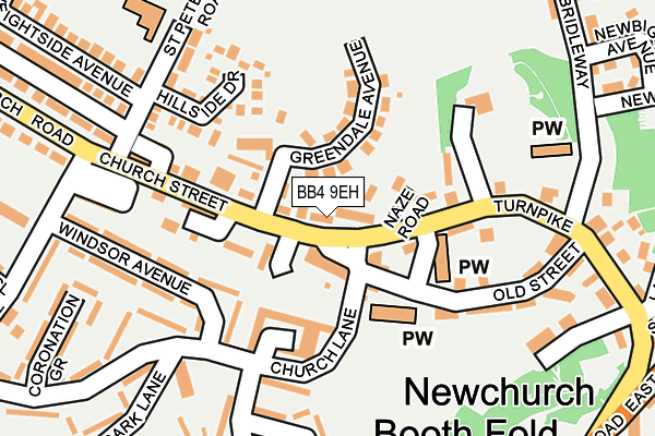 BB4 9EH map - OS OpenMap – Local (Ordnance Survey)