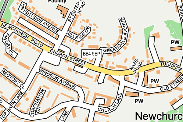 BB4 9EP map - OS OpenMap – Local (Ordnance Survey)