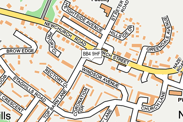 BB4 9HF map - OS OpenMap – Local (Ordnance Survey)