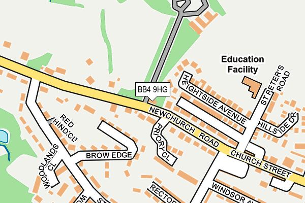 BB4 9HG map - OS OpenMap – Local (Ordnance Survey)