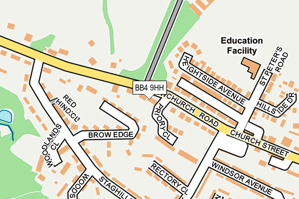 BB4 9HH map - OS OpenMap – Local (Ordnance Survey)
