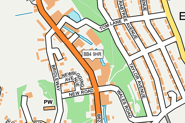 BB4 9HR map - OS OpenMap – Local (Ordnance Survey)