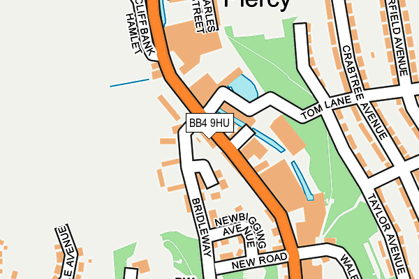 BB4 9HU map - OS OpenMap – Local (Ordnance Survey)