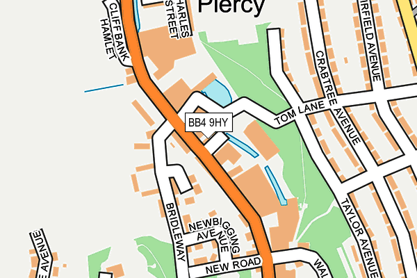 BB4 9HY map - OS OpenMap – Local (Ordnance Survey)