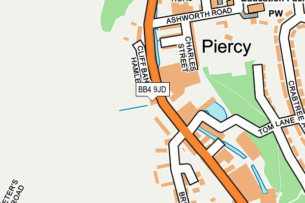 BB4 9JD map - OS OpenMap – Local (Ordnance Survey)