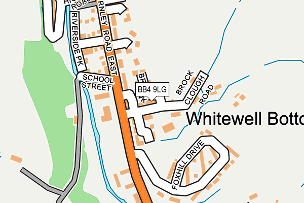 BB4 9LG map - OS OpenMap – Local (Ordnance Survey)