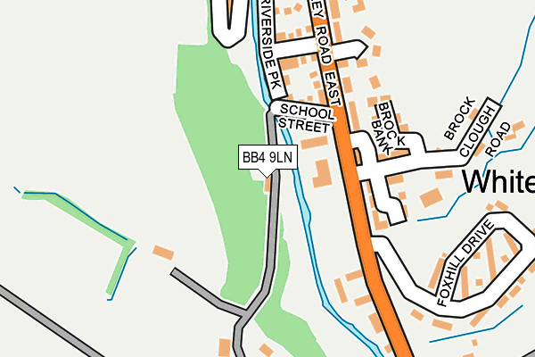 BB4 9LN map - OS OpenMap – Local (Ordnance Survey)