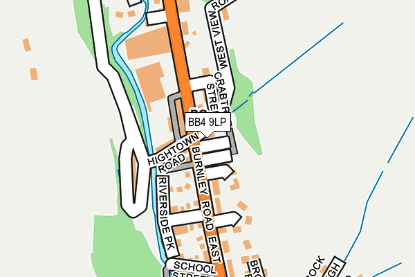 BB4 9LP map - OS OpenMap – Local (Ordnance Survey)