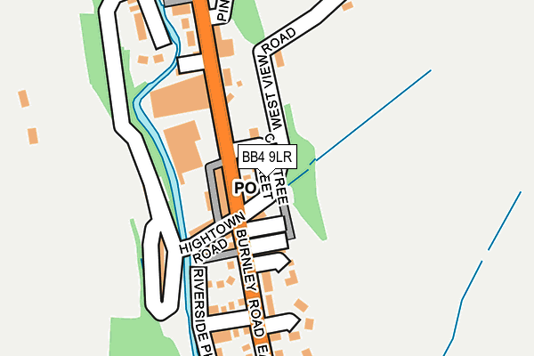 BB4 9LR map - OS OpenMap – Local (Ordnance Survey)