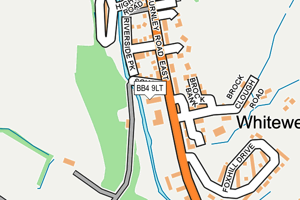 BB4 9LT map - OS OpenMap – Local (Ordnance Survey)