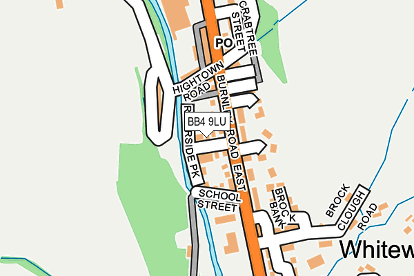 BB4 9LU map - OS OpenMap – Local (Ordnance Survey)