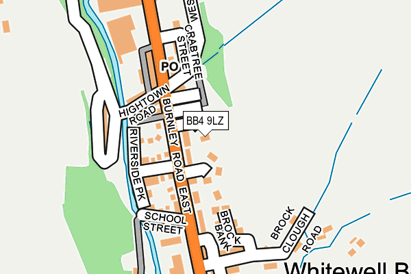 BB4 9LZ map - OS OpenMap – Local (Ordnance Survey)
