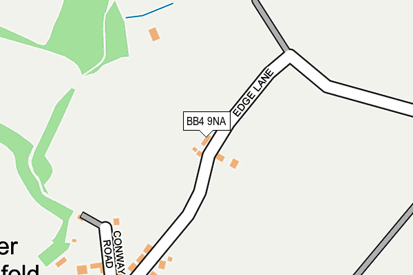 BB4 9NA map - OS OpenMap – Local (Ordnance Survey)