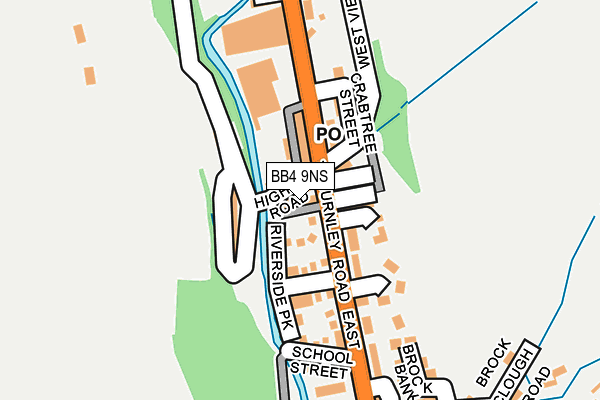 BB4 9NS map - OS OpenMap – Local (Ordnance Survey)