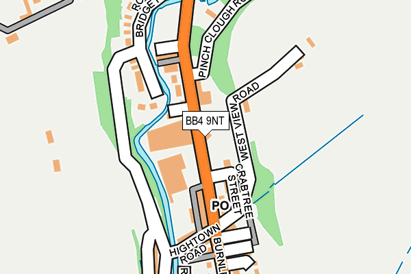 BB4 9NT map - OS OpenMap – Local (Ordnance Survey)