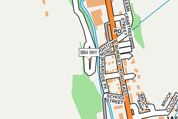 BB4 9NY map - OS OpenMap – Local (Ordnance Survey)