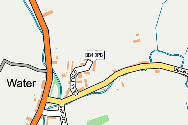 BB4 9PB map - OS OpenMap – Local (Ordnance Survey)