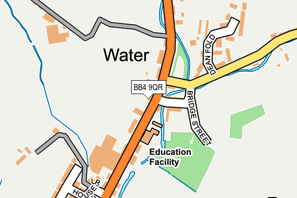 BB4 9QR map - OS OpenMap – Local (Ordnance Survey)