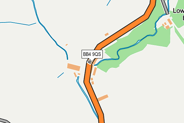 BB4 9QS map - OS OpenMap – Local (Ordnance Survey)