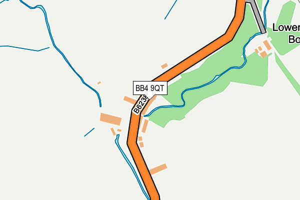BB4 9QT map - OS OpenMap – Local (Ordnance Survey)