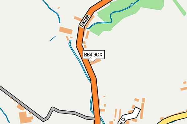 BB4 9QX map - OS OpenMap – Local (Ordnance Survey)