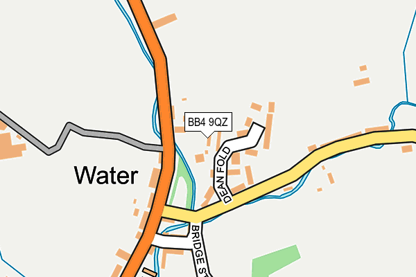 BB4 9QZ map - OS OpenMap – Local (Ordnance Survey)