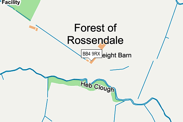 BB4 9RX map - OS OpenMap – Local (Ordnance Survey)