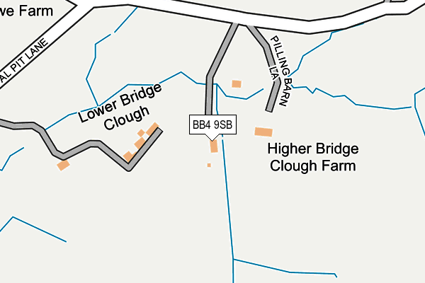 BB4 9SB map - OS OpenMap – Local (Ordnance Survey)