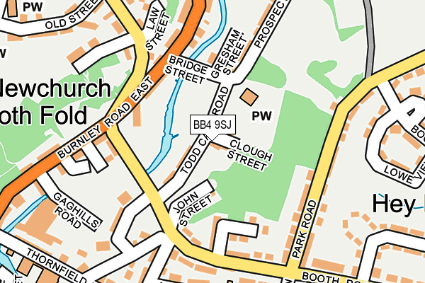 BB4 9SJ map - OS OpenMap – Local (Ordnance Survey)