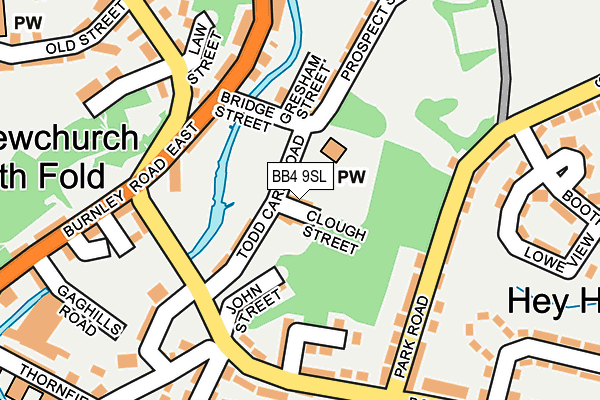 BB4 9SL map - OS OpenMap – Local (Ordnance Survey)