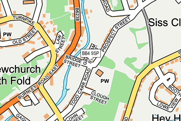 BB4 9SP map - OS OpenMap – Local (Ordnance Survey)